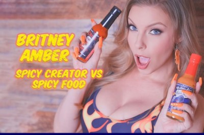 Britney Amber Heats Up YouTube With New Channel “Spicy Creator Vs Spicy Food”