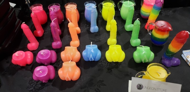 The wax play candles are back for The Dungeon Store at Exxxotica NJ. Can't make it to the show, order by e-mailing sales@thedungeonstore.com