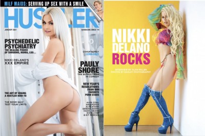 Nikki Delano’s 2nd Back-to-Back Centerfold for Hustler Ends 2020 with Fireworks